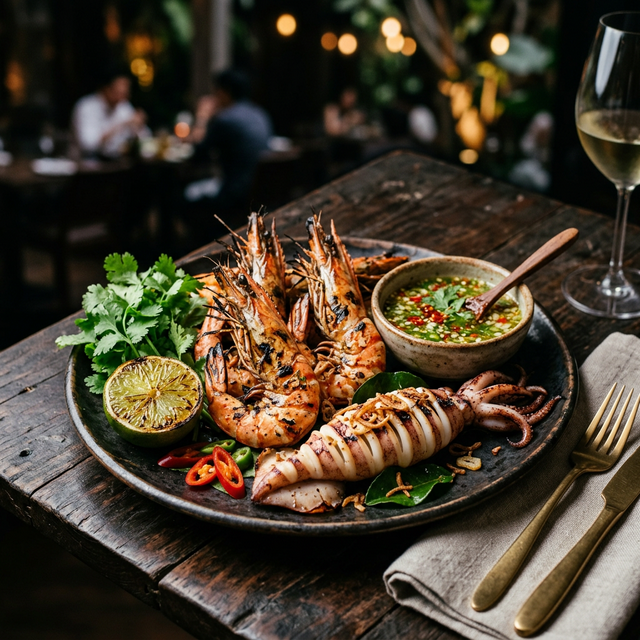 Thai seafood platter